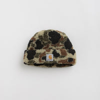 Carhartt Prentis Beanie in Camo Duck Jacquard and Green thumbnail