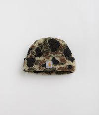Carhartt Prentis Beanie in Camo Duck Jacquard and Green