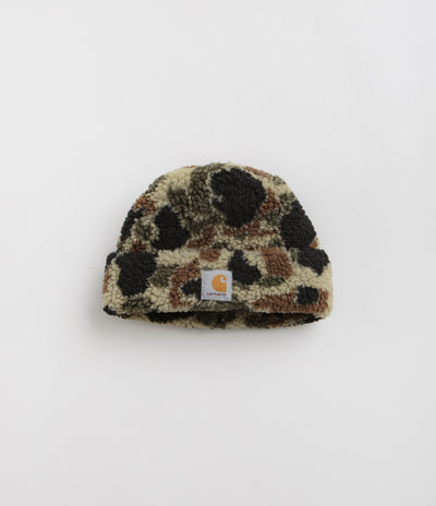 Carhartt Prentis Beanie in Camo Duck Jacquard and Green