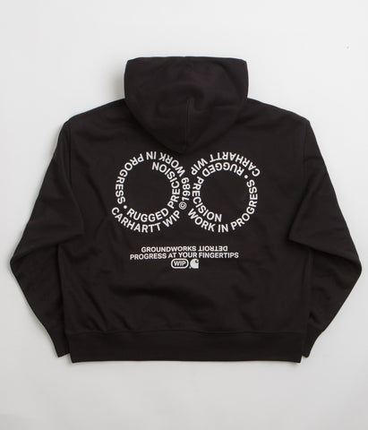 Carhartt Rotation Hoodie - Black / White | Flatspot