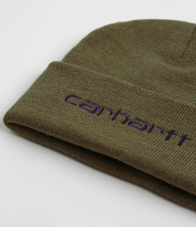 Carhartt Script Beanie - Highland / Cassis