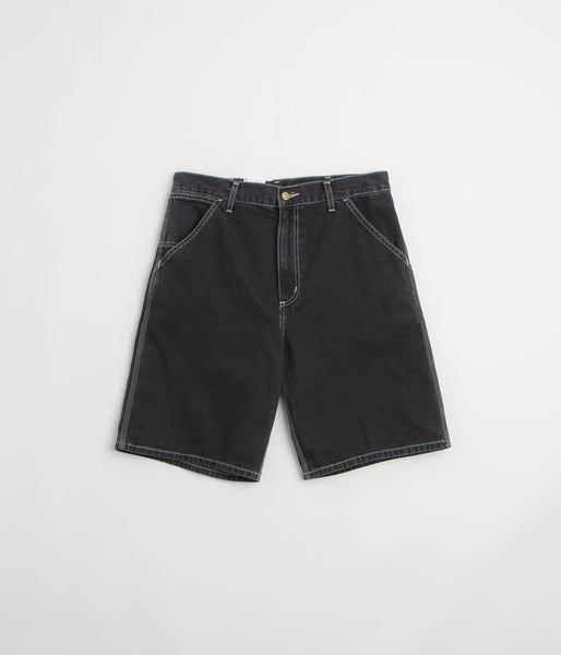Carhartt Simple Shorts - Black Stone Washed | Flatspot
