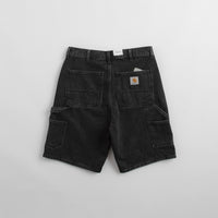 Carhartt Single Knee Shorts - Black Stone Washed thumbnail