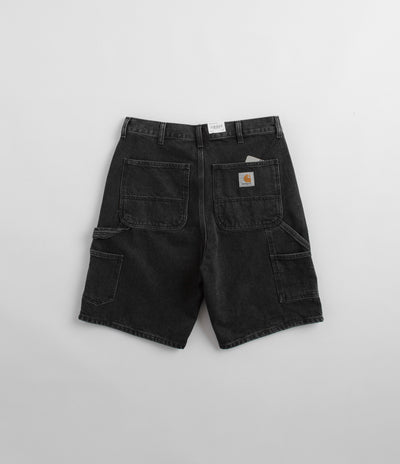 Carhartt Single Knee Shorts - Black Stone Washed