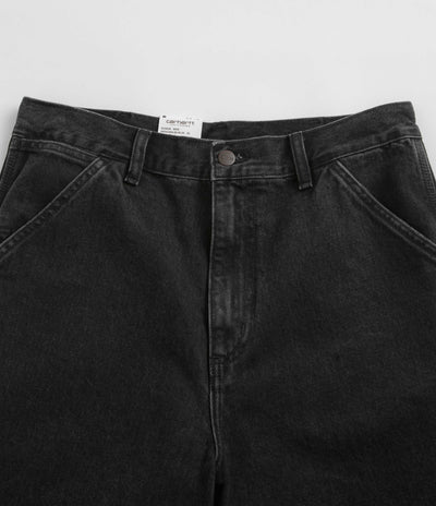 Carhartt Single Knee Shorts - Black Stone Washed