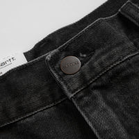 Carhartt Single Knee Shorts - Black Stone Washed thumbnail