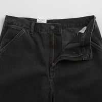 Carhartt Single Knee Shorts - Black Stone Washed thumbnail