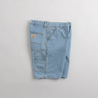 Carhartt Single Knee Shorts - Heavy Stone Bleached Blue thumbnail