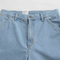 Carhartt Single Knee Shorts - Heavy Stone Bleached Blue thumbnail