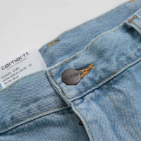 Carhartt Single Knee Shorts - Heavy Stone Bleached Blue thumbnail