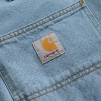 Carhartt Single Knee Shorts - Heavy Stone Bleached Blue thumbnail