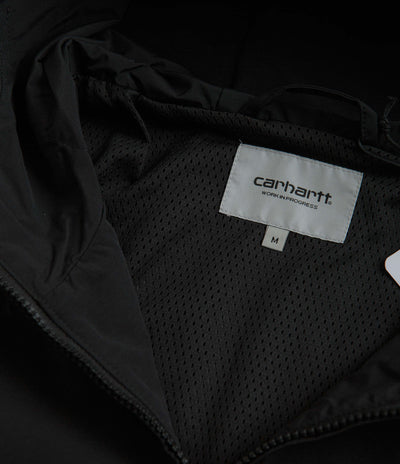 Carhartt Summer Windbreaker Pullover Jacket - Black / White
