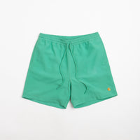Carhartt Swim Trunks in Aqua Green and Gold thumbnail