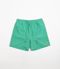 Carhartt Swim Trunks in Aqua Green and Gold