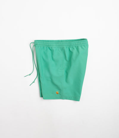 Carhartt Swim Trunks in Aqua Green and Gold