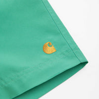 Carhartt Swim Trunks in Aqua Green and Gold thumbnail