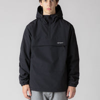 Carhartt Windbreaker Pullover Jacket - Black / White thumbnail