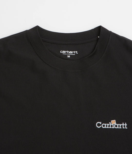Carhartt WIP Label T-Shirt - Black | flatspot