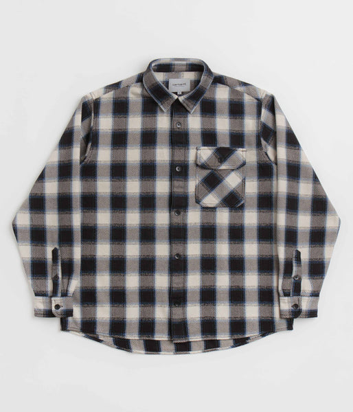 シャツ CARHARTT L/S WITTEN SHIRT SA484 Carhartt WIP L/S Witten Shirt, Witten Check, Natural