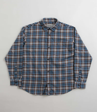 Carhartt Yuma Shirt Twill Flannel Shirt - Storm Blue