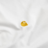Carhartt Chase T-Shirt - White / Gold thumbnail