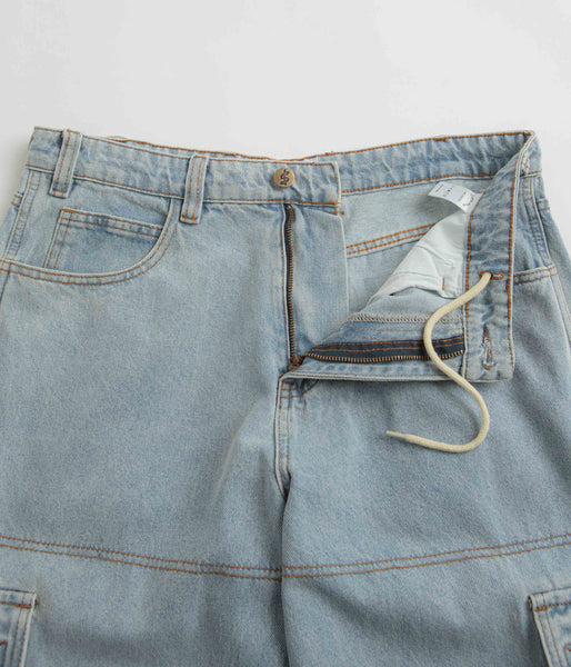 Cash Only Aleka Cargo Jeans - Light Wash | Flatspot