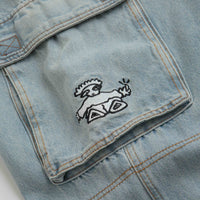 Cash Only Aleka Cargo Jeans - Light Wash thumbnail