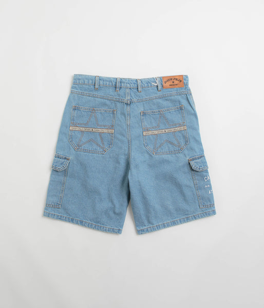Cash Only Athletics Denim Shorts - Washed Indigo | Flatspot