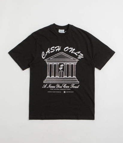Cash Only Bank T-Shirt - Black | flatspot
