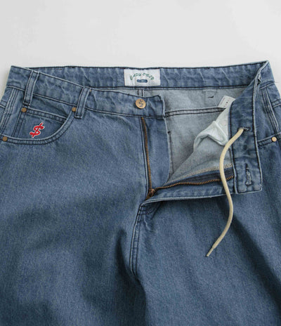 Cash Only Bone Jeans - Streaky Indigo