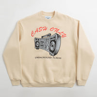 Cash Only Boombox Applique Crewneck Sweatshirt - Cream thumbnail