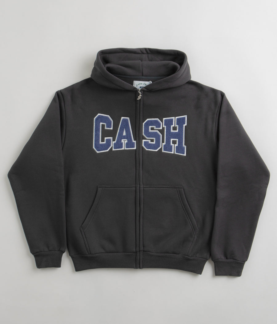 Cash Only Campus Zip-Thru Hoodie - Black / Blue