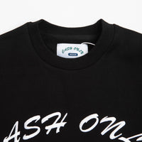 Cash Only Car Embroidered Crewneck Sweatshirt - Black thumbnail