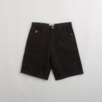 Cash Only Records Denim Shorts in Black thumbnail