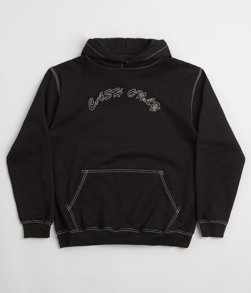 Cash Only Stitch Logo Hoodie - Black | flatspot