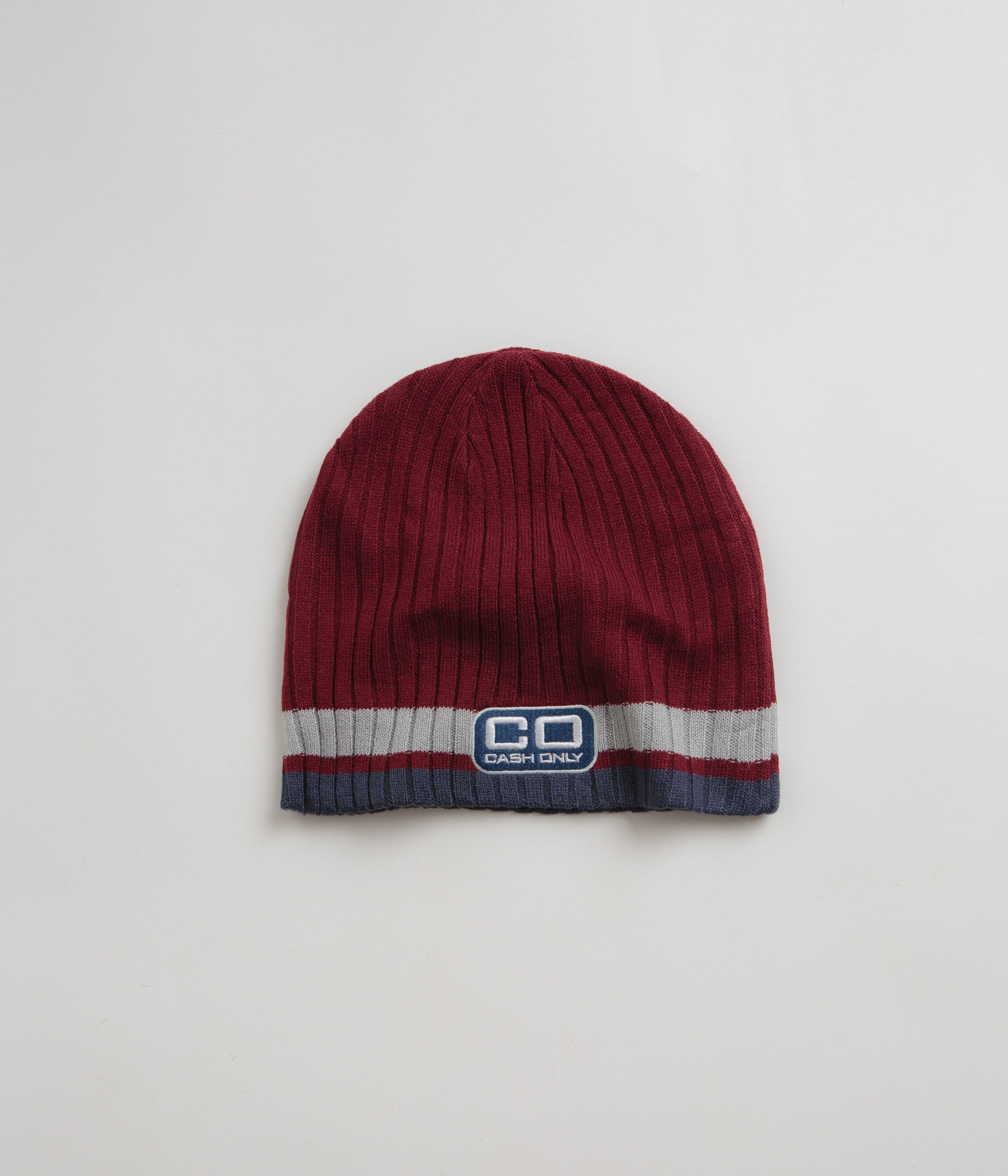 Cash Only Strike Beanie - Burgundy