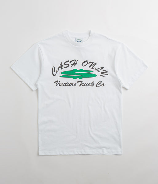 【CASH ONLY】 Logo Tee 2 - White Cash Only - Logo Tee White – Tile Square