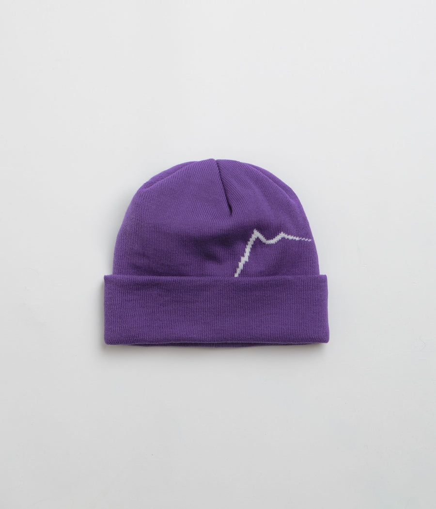 Cayl Logo Long Beanie in Violet