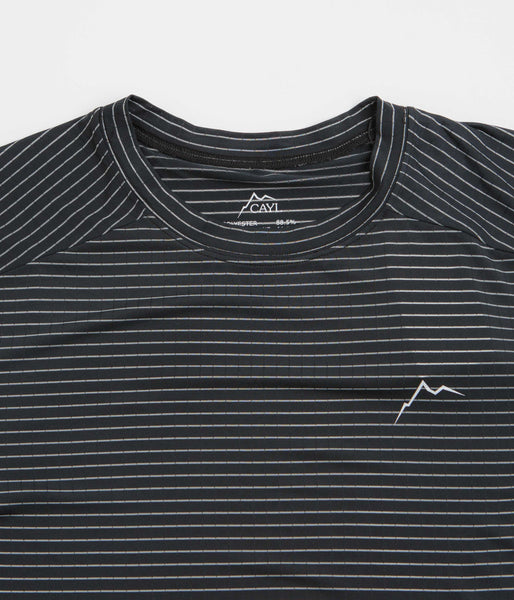 【CAYL】 stripe logo short sleeve / black Stripe Logo Short Sleeve[BLACK] | 1LDK (ワンエルディーケー
