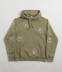 Civilist Allover Smiler Hoodie in Olive