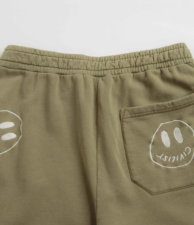 Civilist Allover Smiler Joggers - Olive