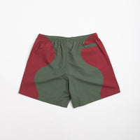 Civilist Butterfly Shorts - Bordeaux / Olive thumbnail