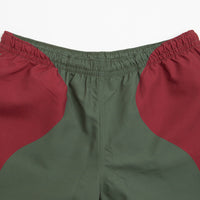 Civilist Butterfly Shorts - Bordeaux / Olive thumbnail