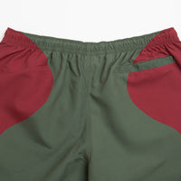 Civilist Butterfly Shorts - Bordeaux / Olive thumbnail