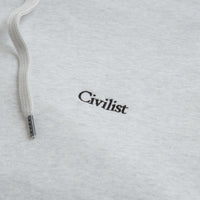 Civilist Mini Logo Hoodie - Light Heather Grey thumbnail