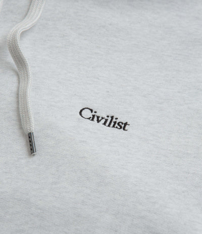 Civilist Mini Logo Hoodie - Light Heather Grey