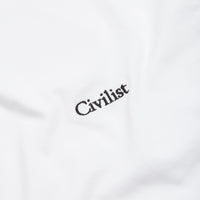 Civilist Mini Logo T-Shirt - White thumbnail