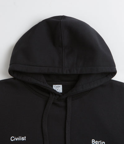 Civilist Skull Hoodie in Black