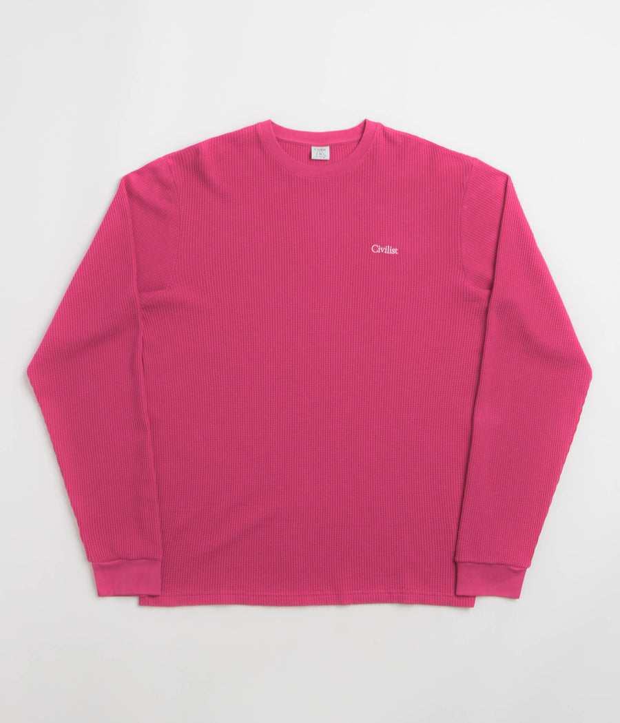 Civilist Thermal Long Sleeve T-Shirt - Fuchsia
