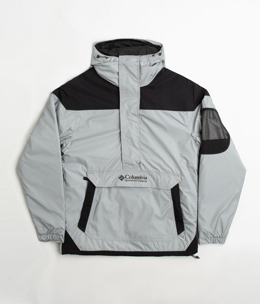 97年製 Columbia Challenger Pullover . (Size：XL Model：166cm) . Online Start  1/13(SAT) 20:00〜 . コロンビアのチャレンジャープルオーバージャケット。 ゴールドイエローにパープルの切り替え。  復刻も出てるみたいですね〜。 こちらは97年製のオリジナル。 中綿 